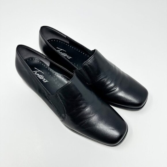 Trotters Womens Ash Slip On Black Loafers Size 8M - Picture 1 of 10